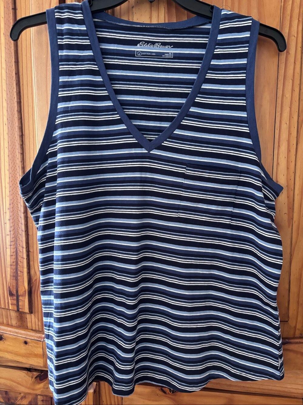 Eddie Bauer Super Soft Striped Vneck Tank